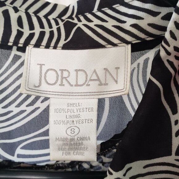 Jordan Black & White Geometric Print Blouse & Jacket set - S - Picture 5 of 5